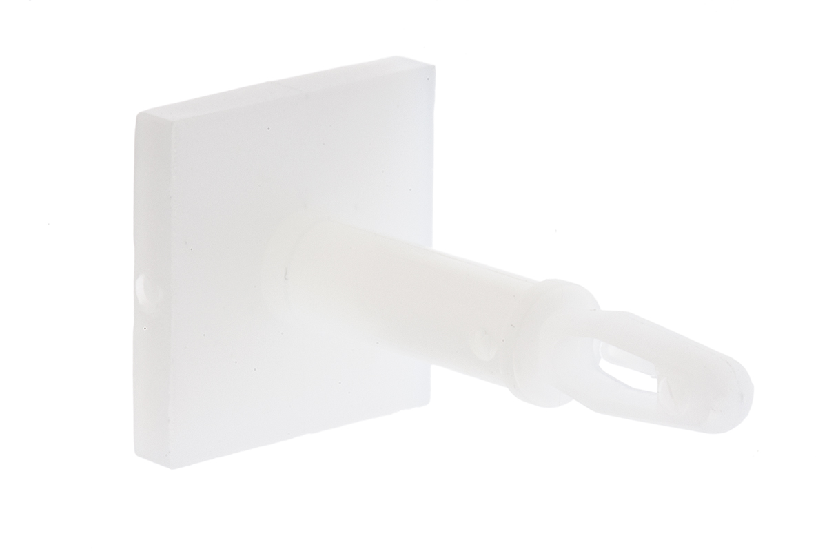 LCBSBM-10-01A2-RT, 15.9mm High Nylon PCB Support for 3.18mm PCB Hole, 12.7 x 12.7mm Base