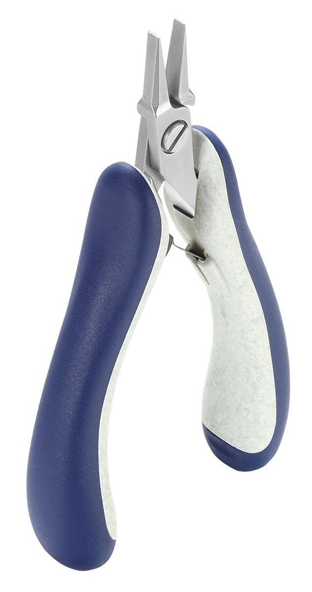 ideal-tek E6012 Electronics Pliers, Flat Nose Pliers, 135 mm Overall, Straight Tip, 20mm Jaw, ESD