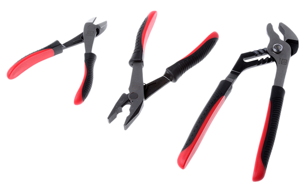 RS PRO 3-Piece Plier Set, 300 mm Overall