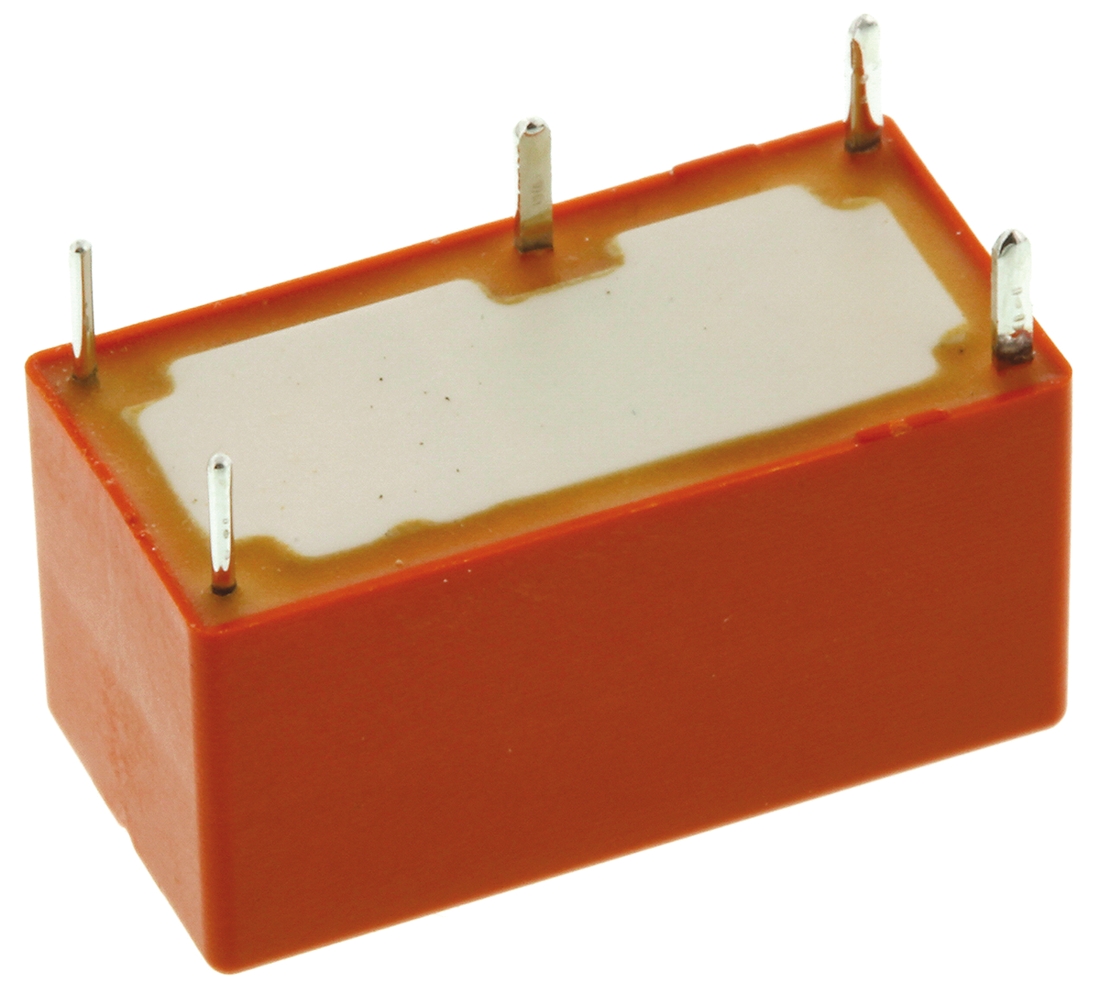 TE Connectivity PCB Mount Power Relay, 12V dc Coil, 5A Switching Current, SPDT