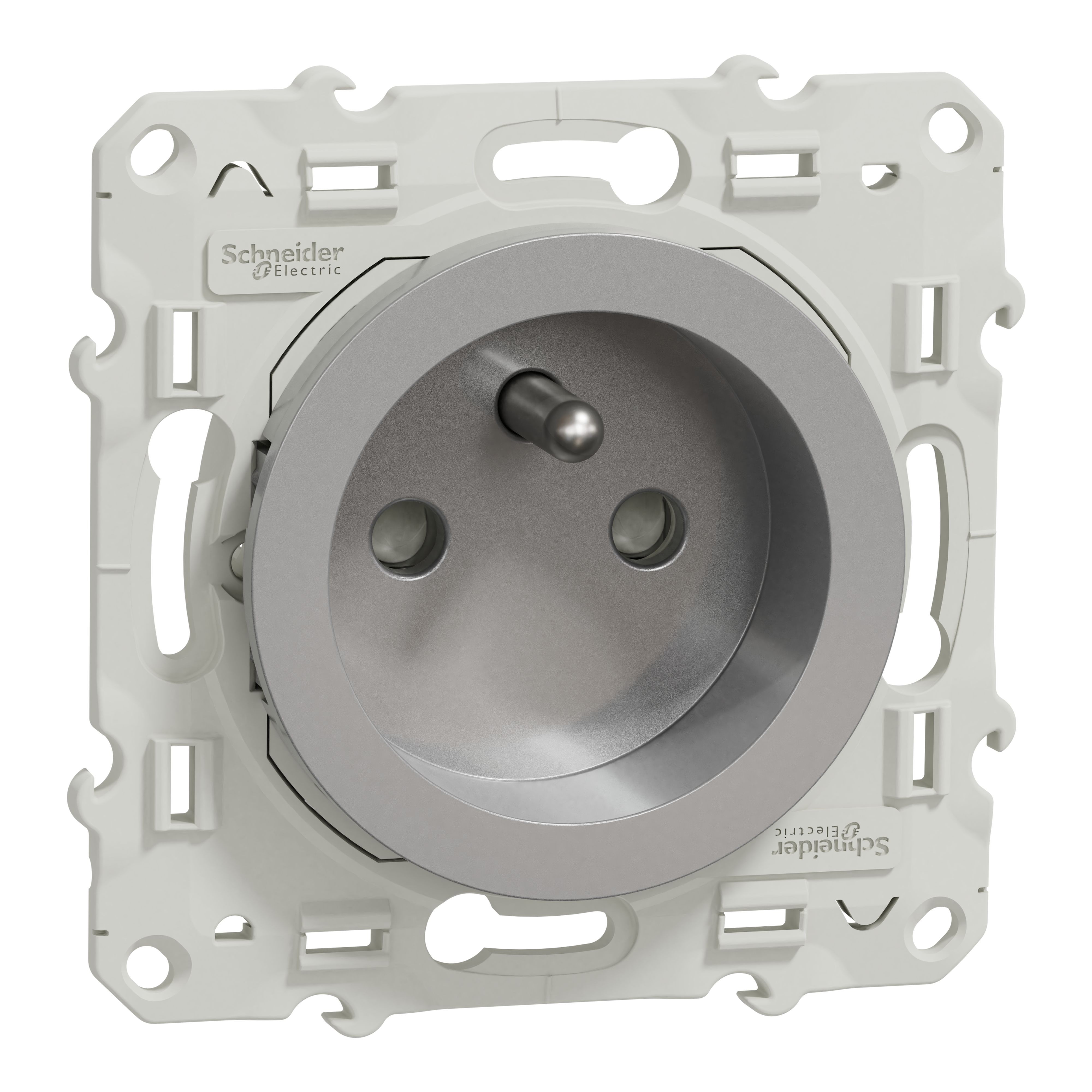 Schneider Electric Grey, 1 Gang, Odace