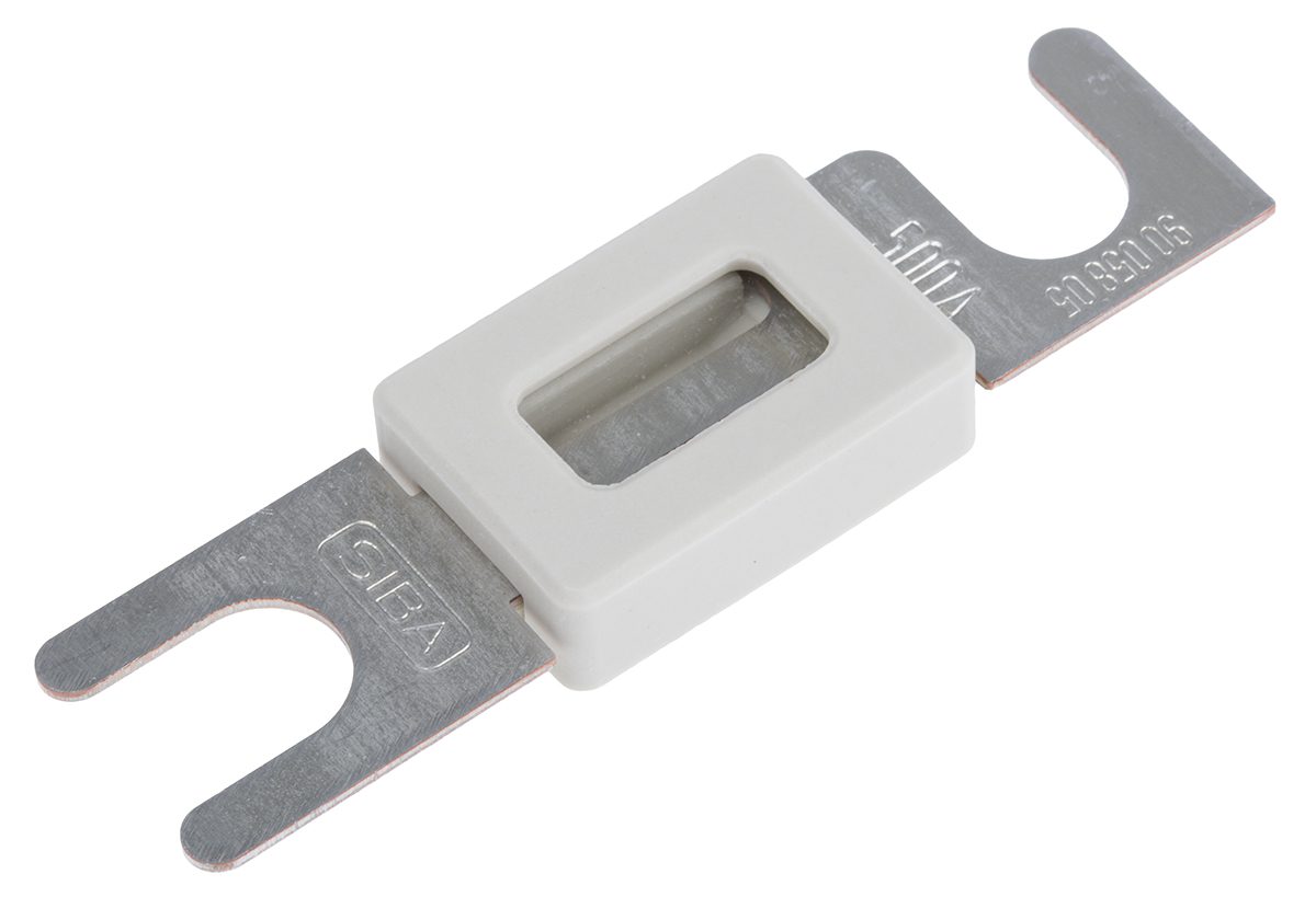 SIBA 500A White Automotive Car Fuse, 80V dc