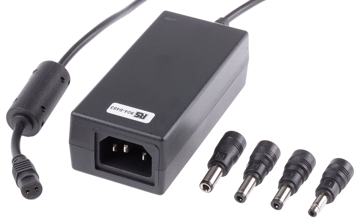 RS PRO 24W Plug-In AC/DC Adapter 6V dc Output, 4A Output