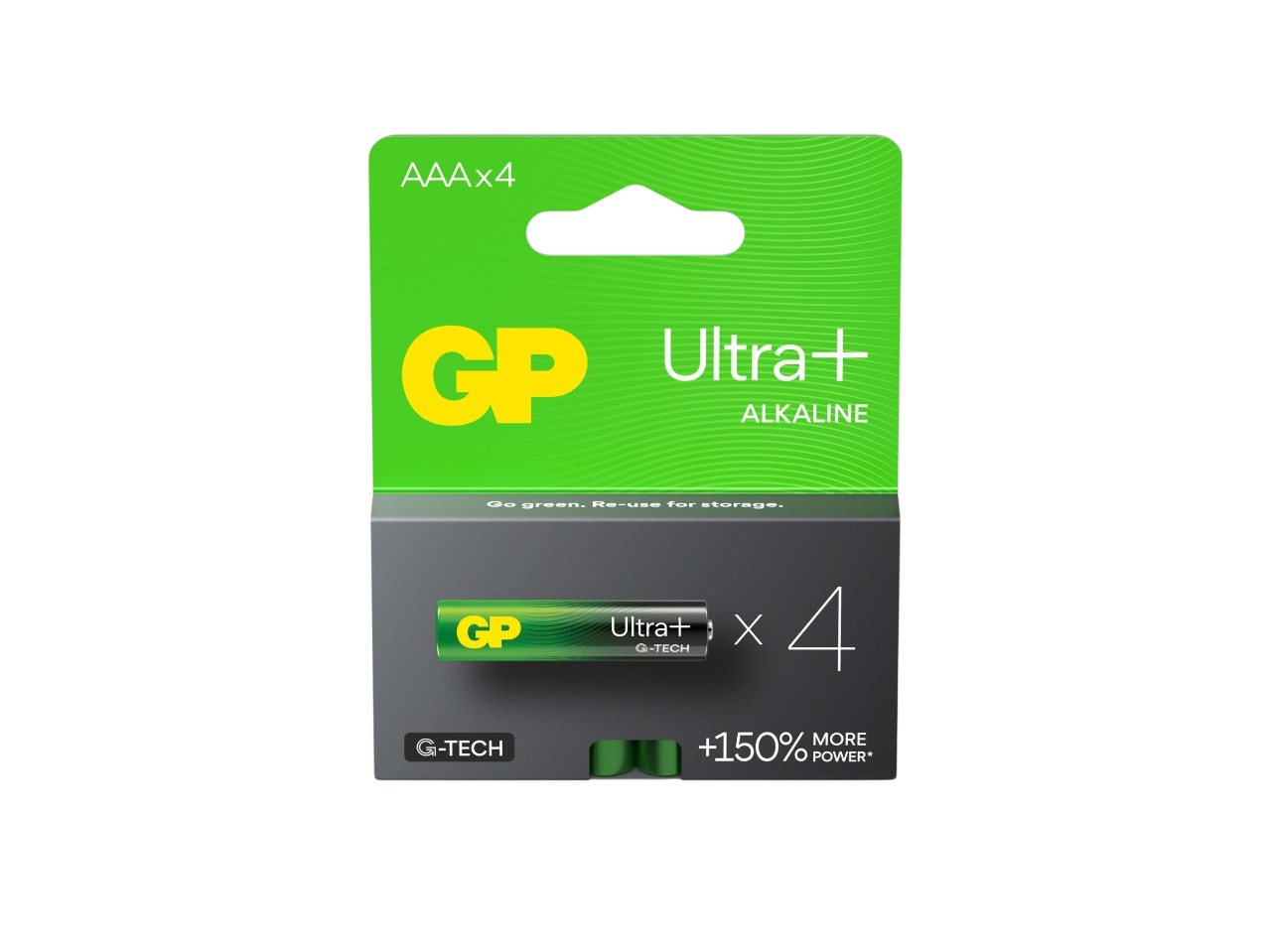 Gp Batteries GP Batteries Ultra Plus Alkaline Manganese Dioxide AAA Batteries 1.5V