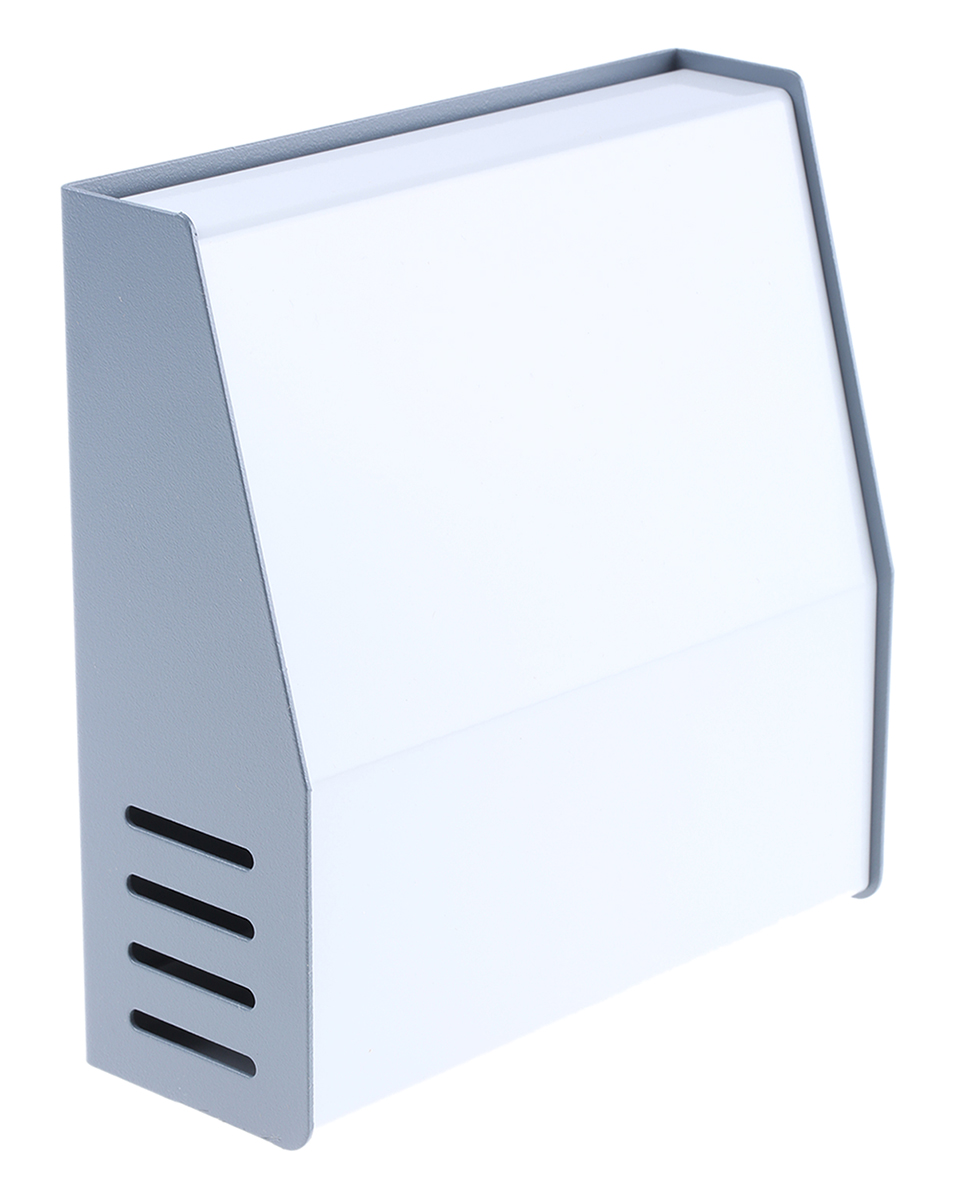 Hammond 515 Series Grey Aluminium, Steel Desktop Enclosure, Sloped Front, 159 x 155 x 58mm