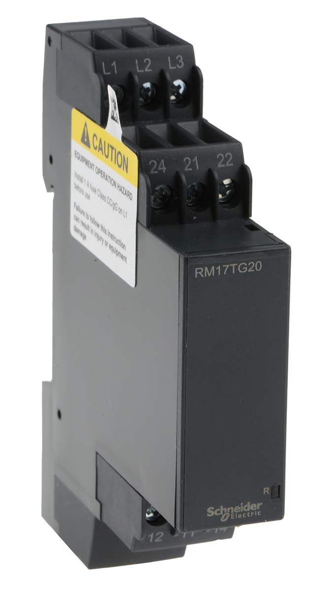 Schneider Electric Phase Monitoring Relay, 3 Phase, DPDT, 183 → 484 V, DIN Rail
