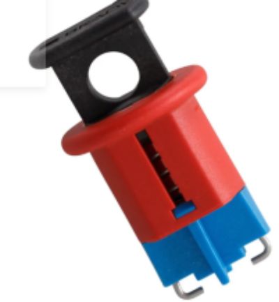 RS PRO Black, Blue, Red 1-Lock ABS, Nylon, Steel Miniature Circuit Breaker Lockout, 7.25mm Shackle