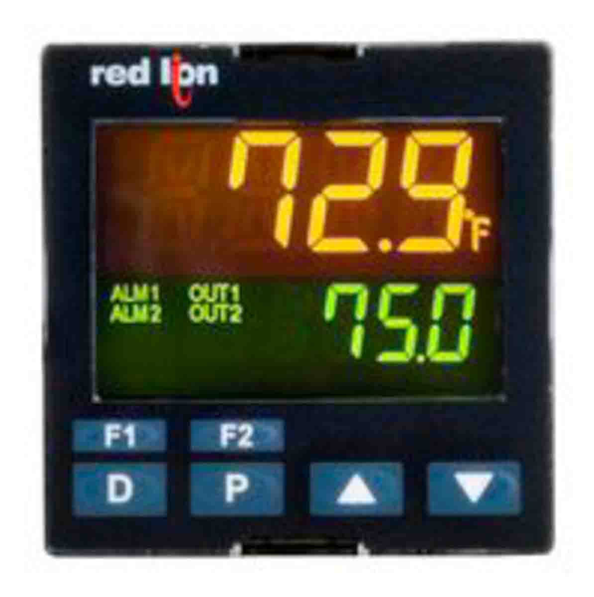 Red Lion PXU Panel Mount PID Temperature Controller, 48 x 48mm, 1 Output 0-10 V dc, 24 V dc Supply Voltage PID
