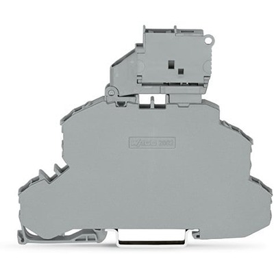 WAGO 2002-2611 TOPJOB S Series Grey, 2.5mm², 2-Level, Push In Termination, Fused, ATEX, CSA, IECEx