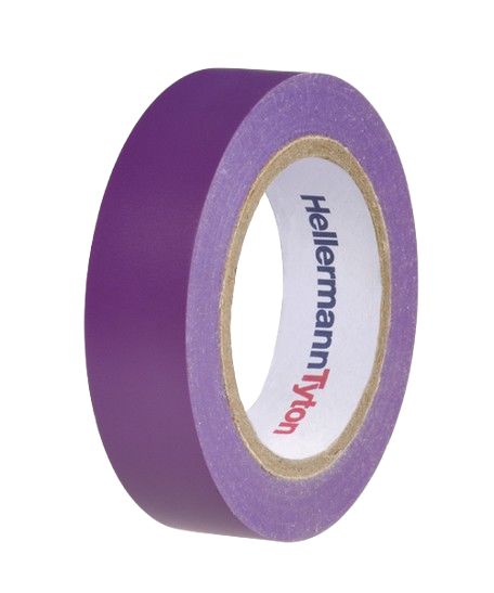 HellermannTyton HellermannTyton Violet PVC Electrical Insulation Tape, 15mm x 10m