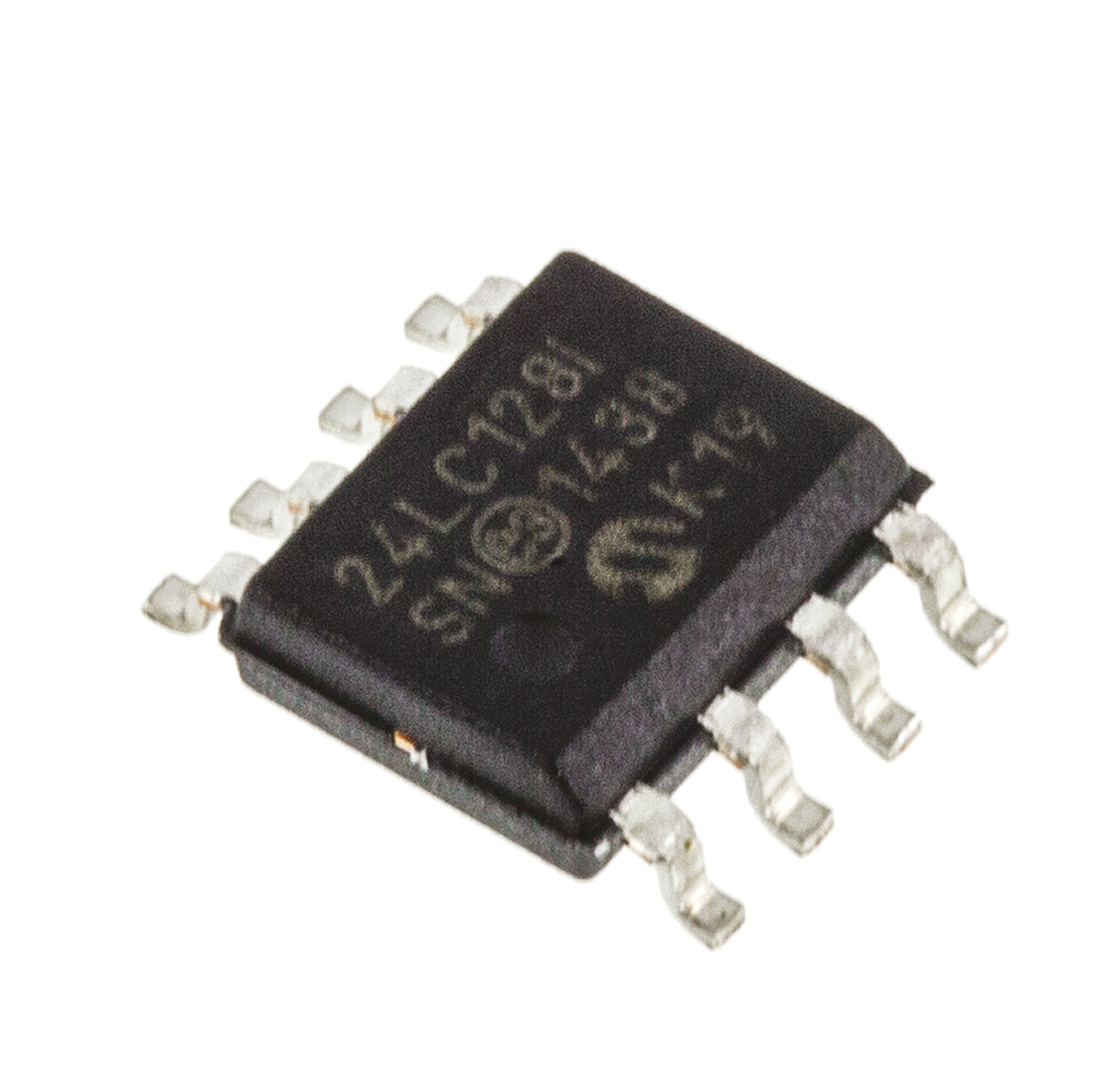 Microchip 24LC128-I/SN,  128 kB Serial EEPROM,  900 ns 8-Pin SOIC I2C