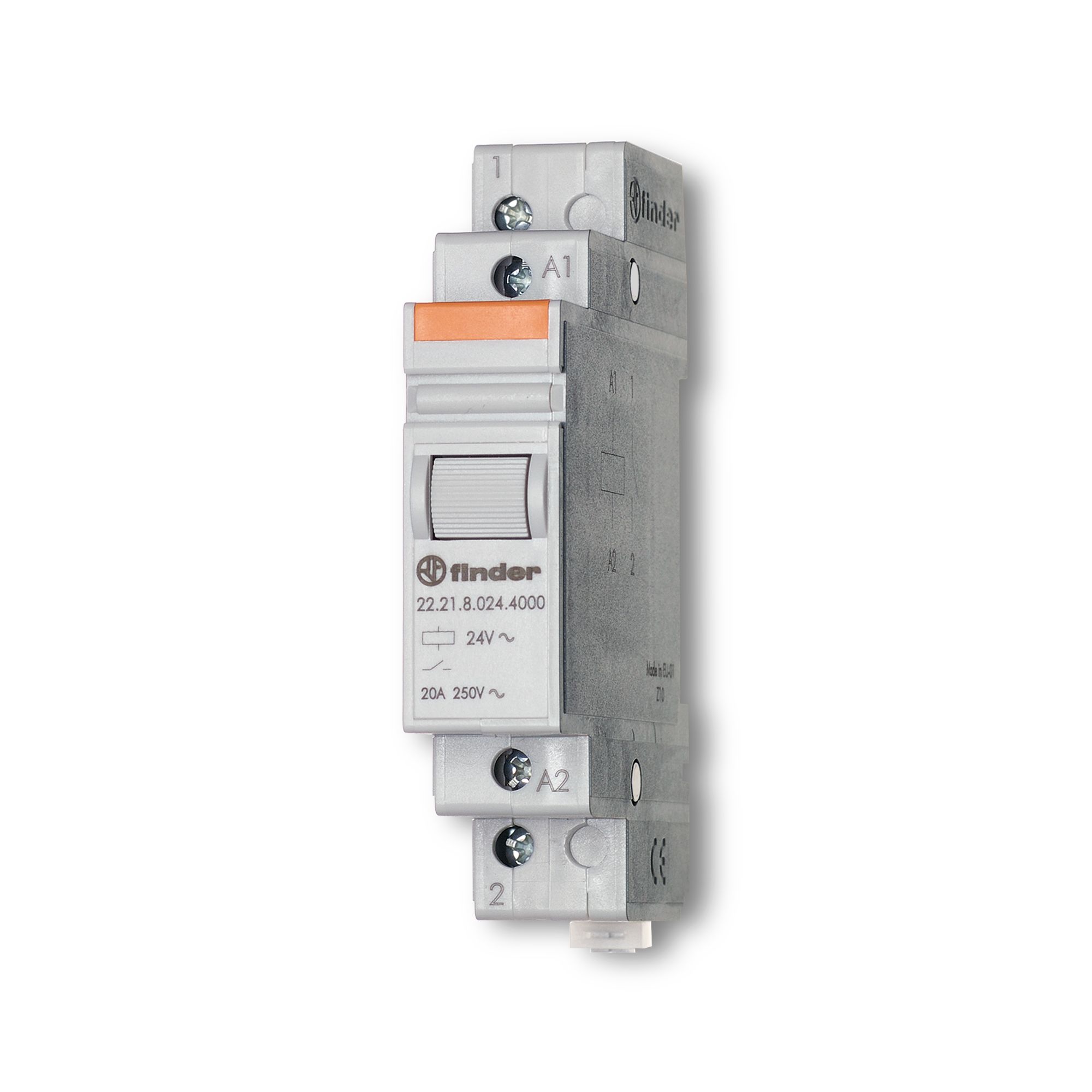 Finder DIN Rail Monostable Relay, 24V ac Coil, 20A Switching Current, SPST