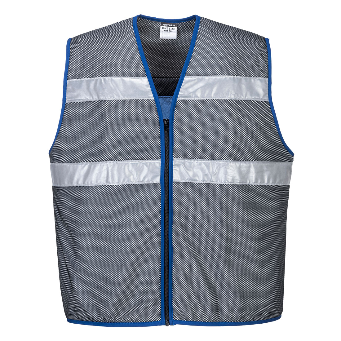 Portwest Grey Breathable, Hi-Vis Hi Vis Vest, XL
