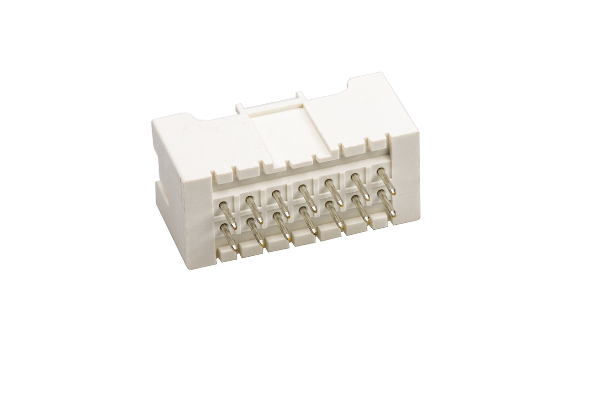 JST XAD Series Straight Through Hole PCB Header, 14 Contact(s), 2.5 mm Pitch, 2 Row, Shrouded