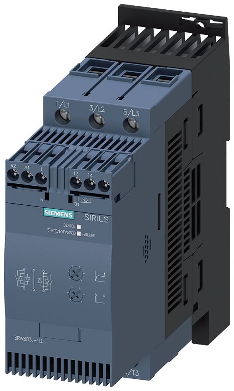 Siemens SIRIUS 3RW Soft Starter, , 22 kW, 400 V ac, 3 Phase