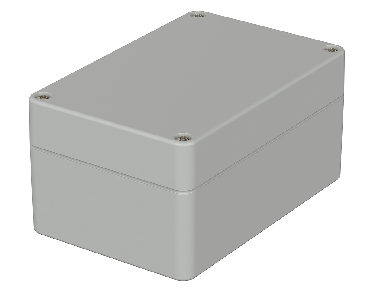 Bopla Euromas Series Light Grey ABS Enclosure, IP66, Light Grey Lid, 120 x 80 x 60mm