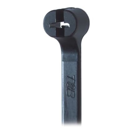 Thomas & Betts Cable Ties, 185.67mm x 4.8 mm, Black Nylon, Pk-1000