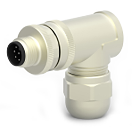 TE Connectivity Circular Connector, 8 Contacts, Cable, M12 Connector, Socket, Male, IP67, T411 Series