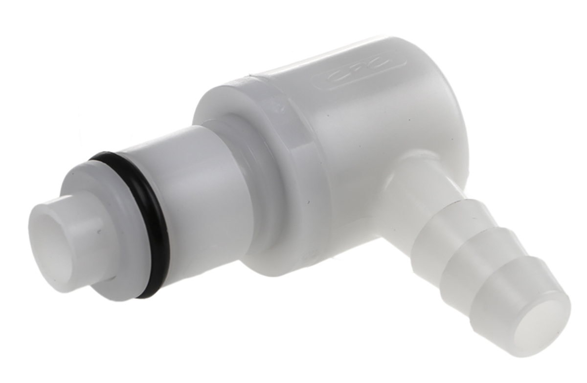 Colder Products Hose Connector, Elbow Hose Tail Coupling, NPT 1/4in 1/4in ID, 8.3 bar