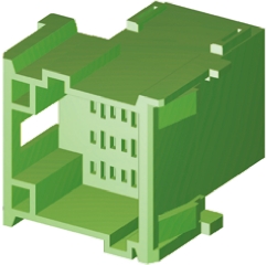 TE Connectivity, Timer Automotive Connector Plug Green 12 Way 1-967627-1