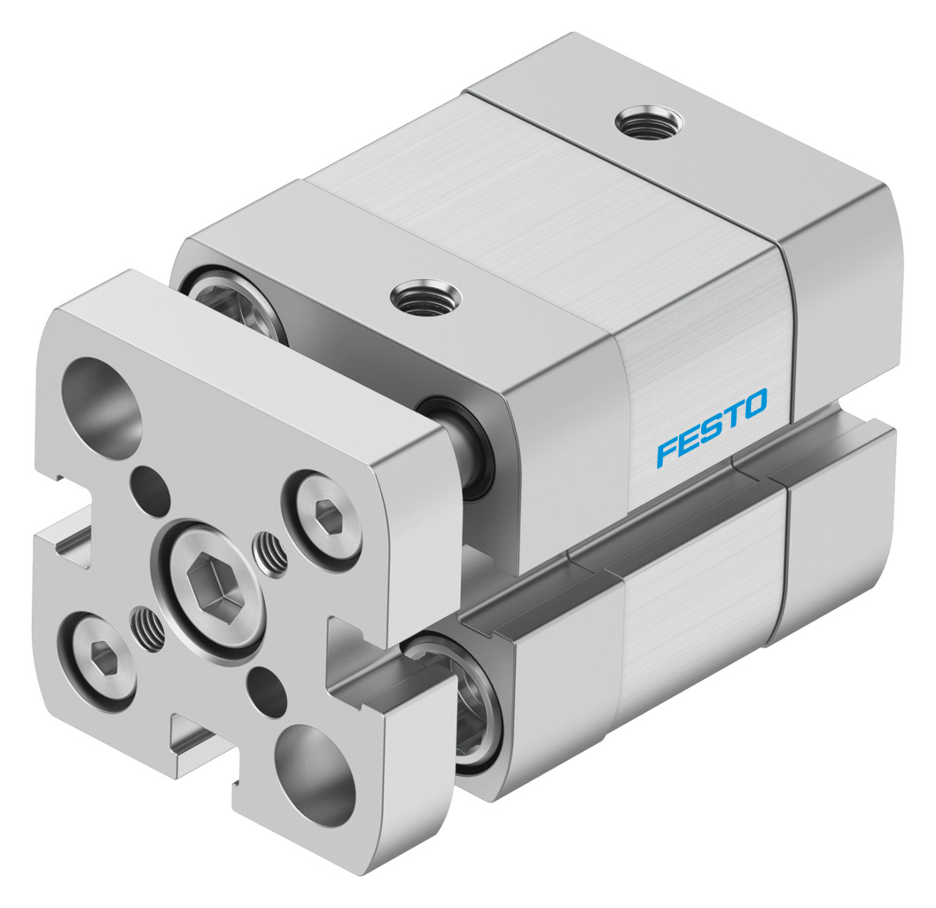 Festo Pneumatic Compact Cylinder - 554220 20 mm Bore, 5 mm ADNGF Series, Double Acting Acting