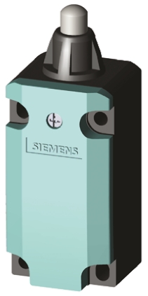 Siemens 3SE5 Series Plunger Limit Switch, 2NC/1NO, IP66, IP67, 3PST, Metal Housing