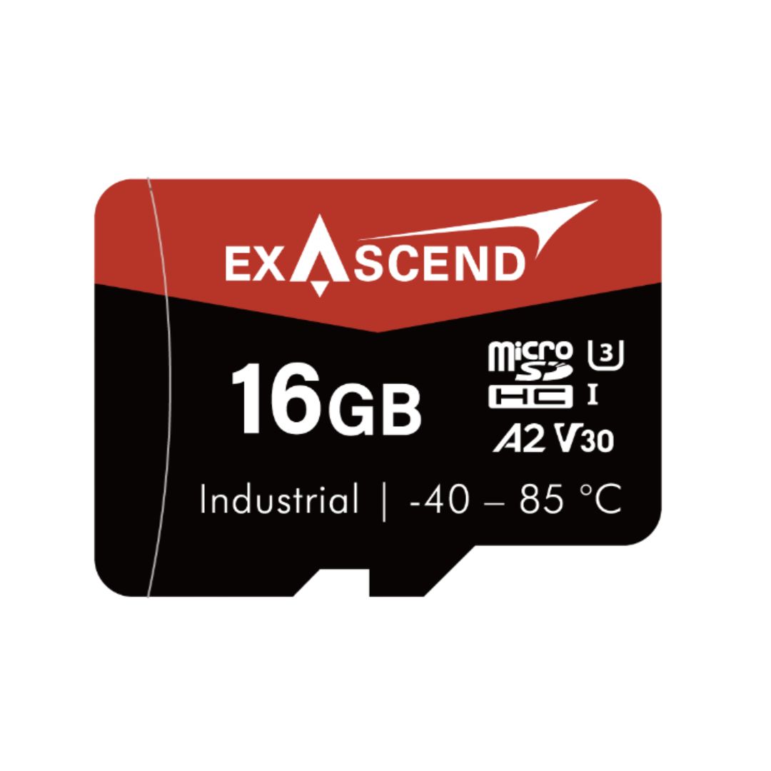 Exascend 16 GB Industrial MicroSDHC Micro SD Card, A2, Class 10, UHS-1 (U3), V30