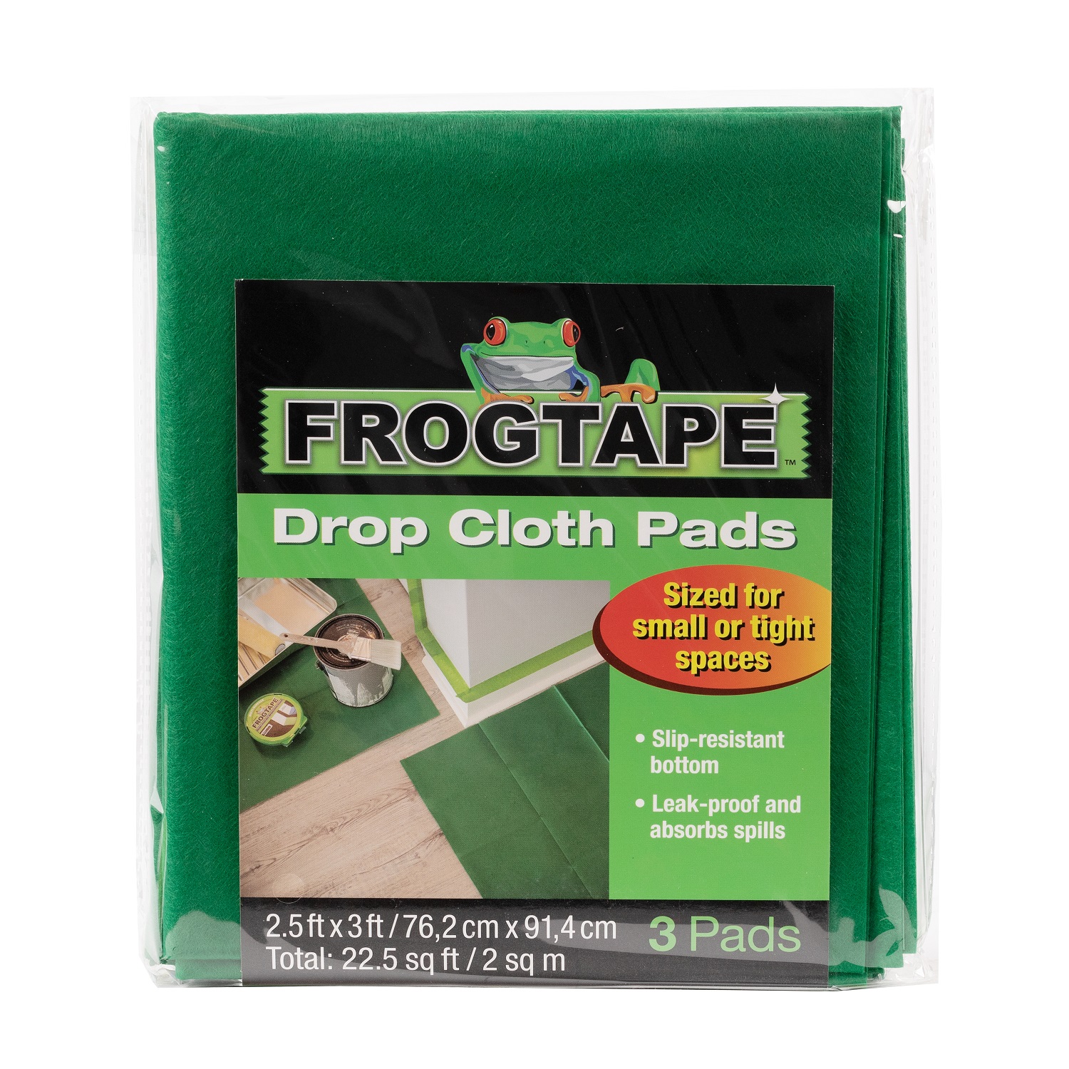 FROGTAPE FrogTape Green Non Woven Fabric Cloths, Pack of 3