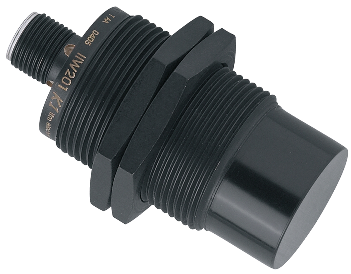 ifm electronic Inductive Threaded Barrel Proximity Sensor, M30, 22 mm Detection, PNP NO, 10 → 30 V dc