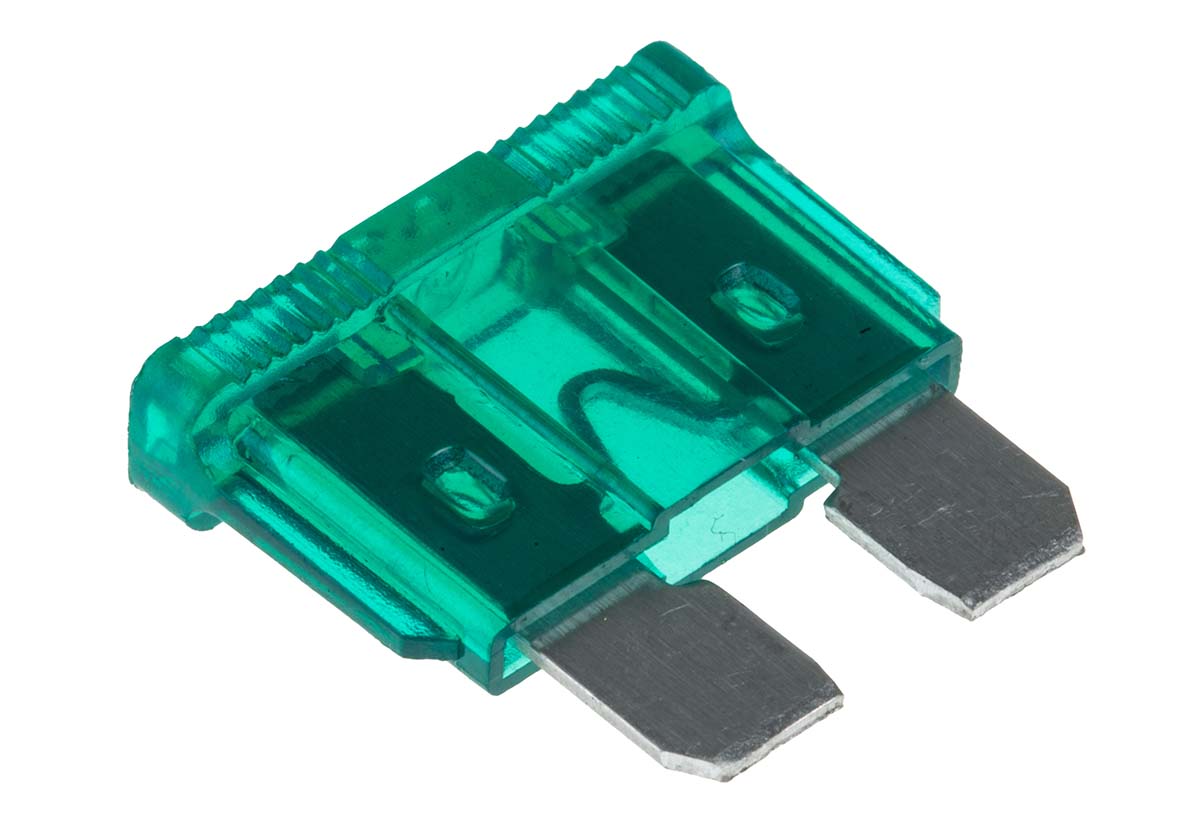 RS PRO 30A Green Blade Car Fuse, 32V dc