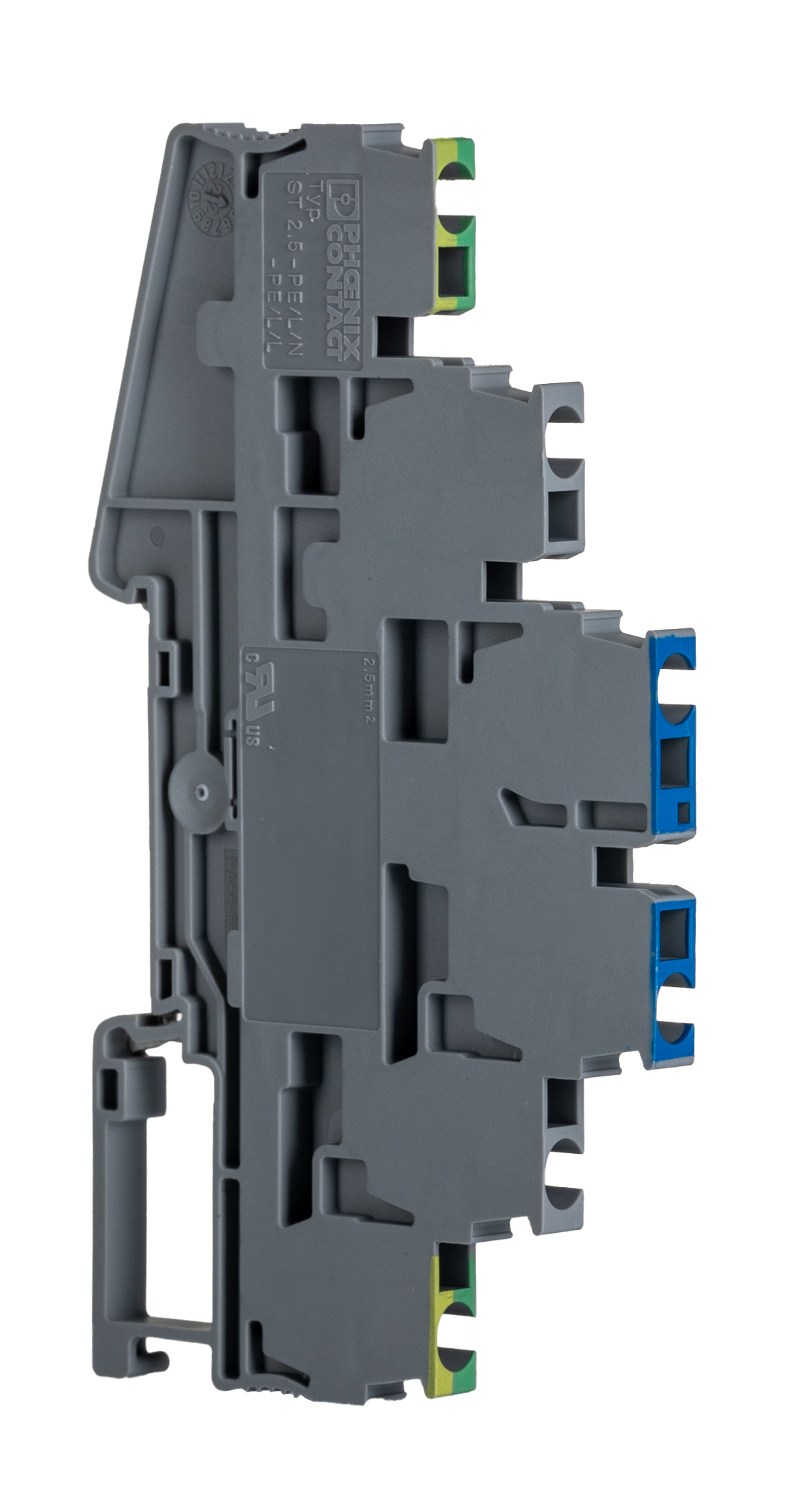 Phoenix Contact 3036084 ST 2.5-PE/L/N Series Grey, Triple-Level, Spring Clamp Termination