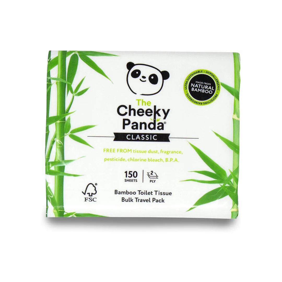 The Cheeky Panda Ltd 150 Sheets Toilet Roll, 2 ply