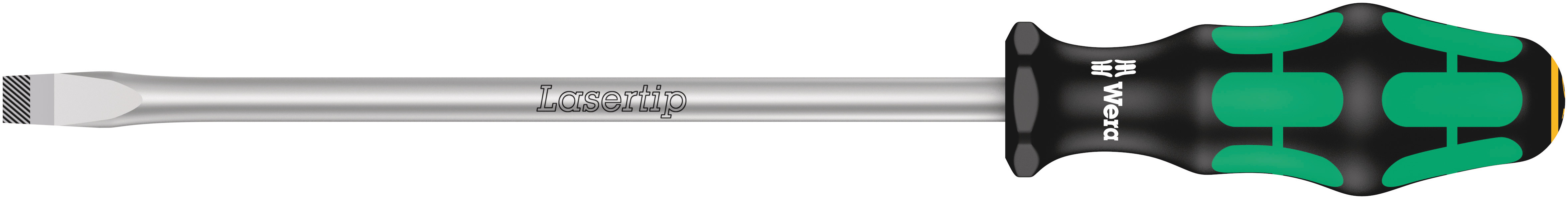 Wera Slotted  Screwdriver, 10 mm Tip, 200 mm Blade, 112 mm Overall