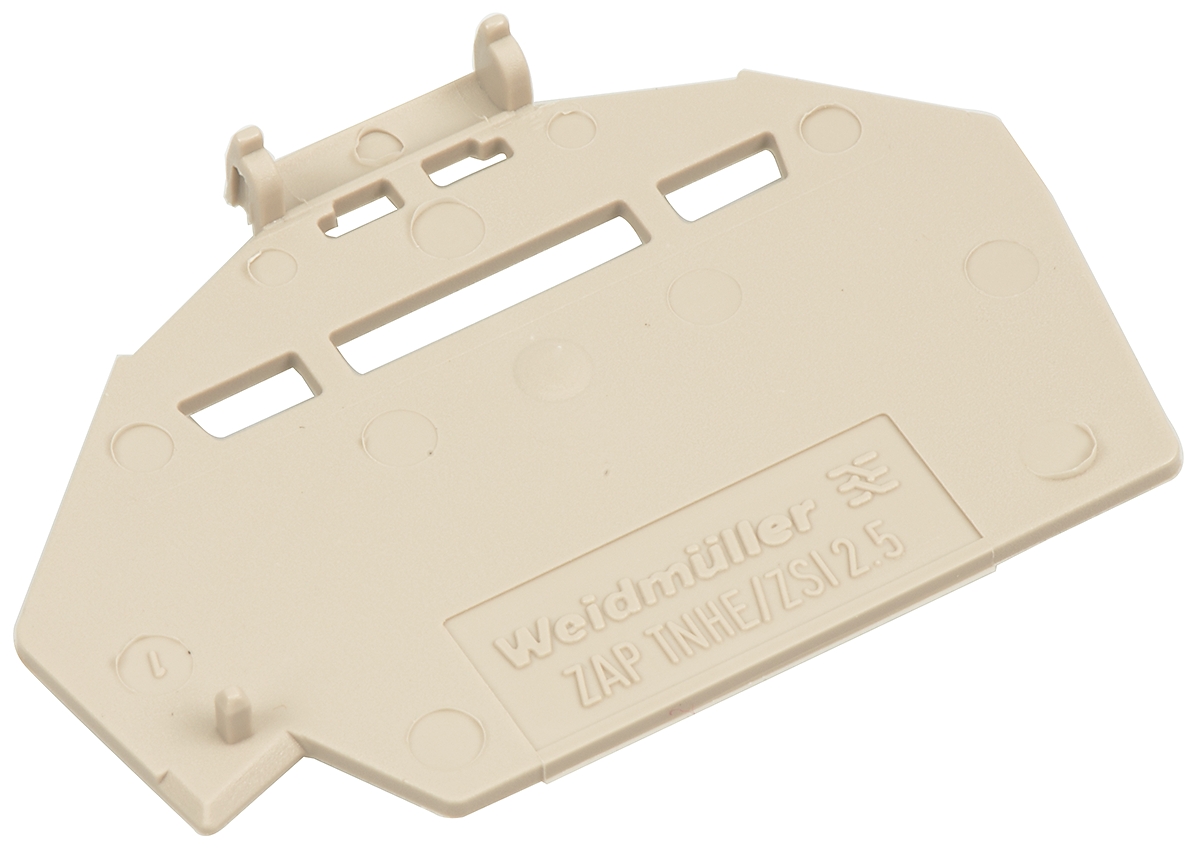 Weidmuller Z Series End Cover for Use with DIN Rail Terminal Blocks