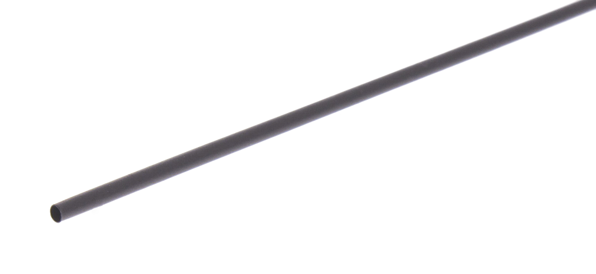 TE Connectivity Heat Shrink Tubing, Black 1.6mm Sleeve Dia. x 1.2m Length 2:1 Ratio, CGPT Series