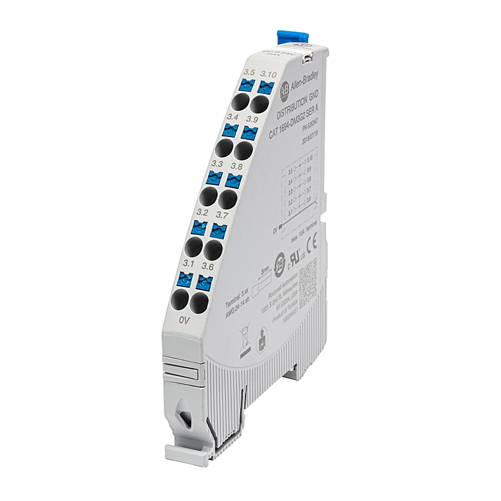 Allen Bradley 1694 Electronic Circuit Protectors Electronic Circuit breaker 20A 24V 1694-DM, 2 channels , Symmetrical