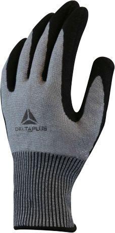 Delta Plus VENICUTF07 Black, Grey Nitrile Work Gloves, Size 10, Nitrile Coating