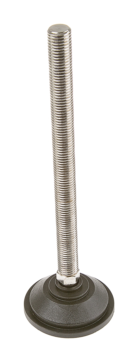 Nu-Tech Engineering M16 PA Reinforced Nylon Adjustable Foot, 1500kg Static Load Capacity 10° Tilt Angle