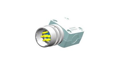 Jaeger Circular Connector, 6 Contacts, Cable, Plug, Male, IP50, IP54, Rapid Series