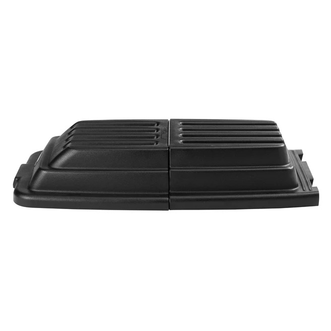 Rubbermaid Commercial Products Black Rubber Waste Bin Lid for Waste Bin, 228.6mm