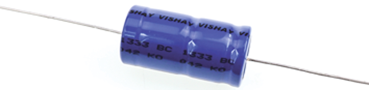 Vishay 22μF Aluminium Electrolytic Capacitor 450V dc, Axial, Through Hole - MAL204217229E3