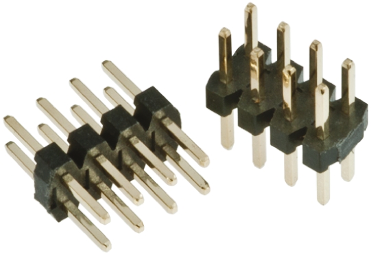 HARWIN M22 Series Straight Through Hole Pin Header, 8 Contact(s), 2 mm Pitch, 2 Row, Unshrouded
