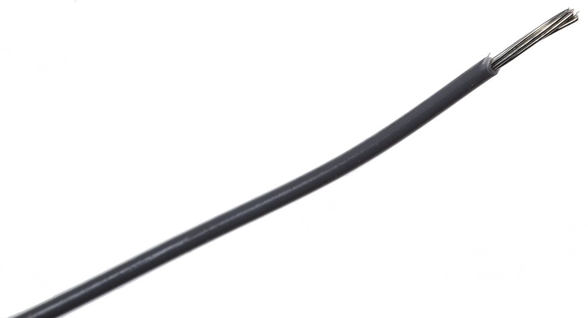 Alpha Wire Hook-up Wire PVC Series Grey 0.33 mm² Hook Up Wire, 22 AWG, 7/0.25 mm, 30m, SR-PVC Insulation, 3251 SL005