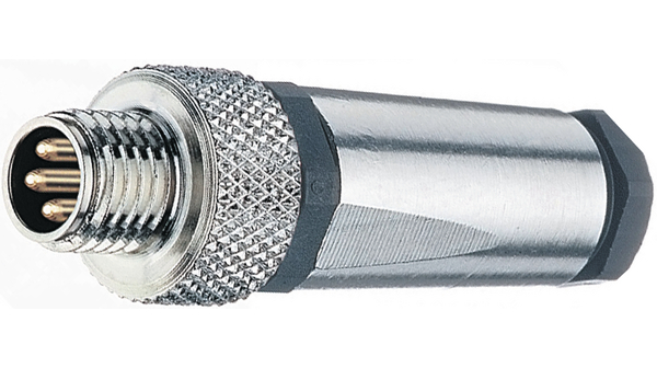 Lumberg Automation Plug Adapter, 4 Contacts, Cable, M8 Connector, Plug, Male, IP67, 11 Series