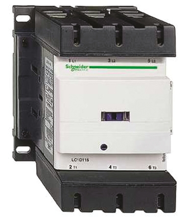 Schneider Electric LC1D Series Contactor, 440 V ac Coil, 3-Pole, 115 A, 3NO
