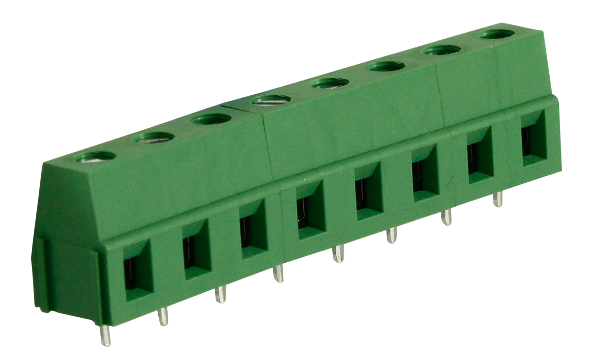 RS PRO PCB Terminal Block, 8-Contact, 7.5mm Pitch, Through Hole Mount, 1-Row, Screw Termination