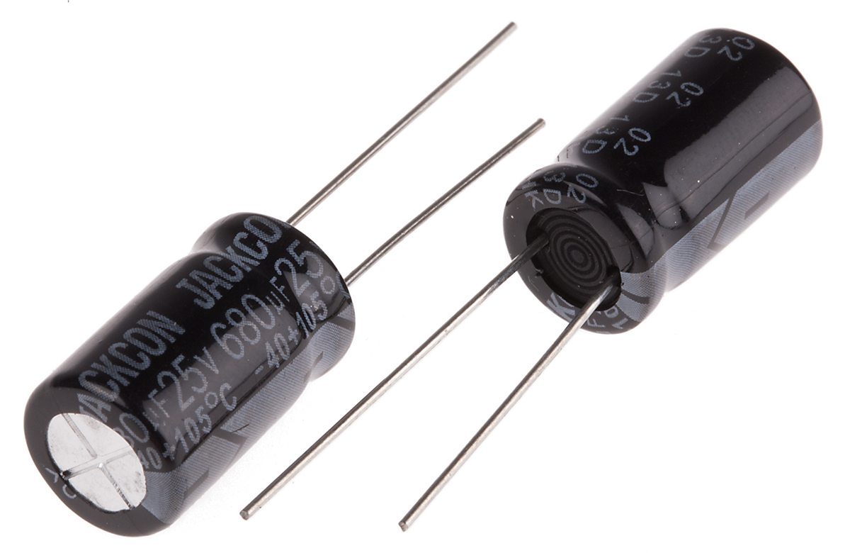 RS PRO 680μF Aluminium Electrolytic Capacitor 25V dc, Radial, Through Hole
