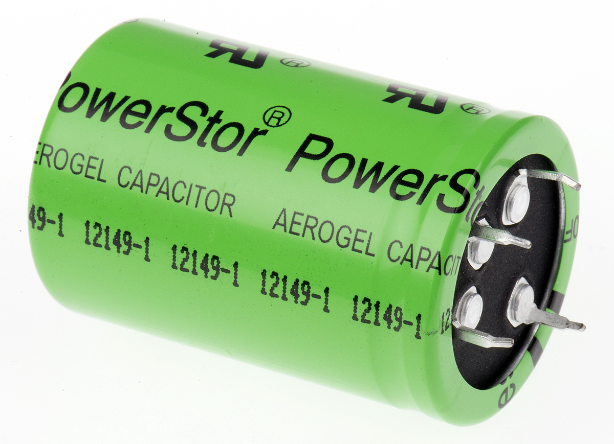 Eaton 300F Supercapacitor ±10% Tolerance 2.5V dc, Through Hole