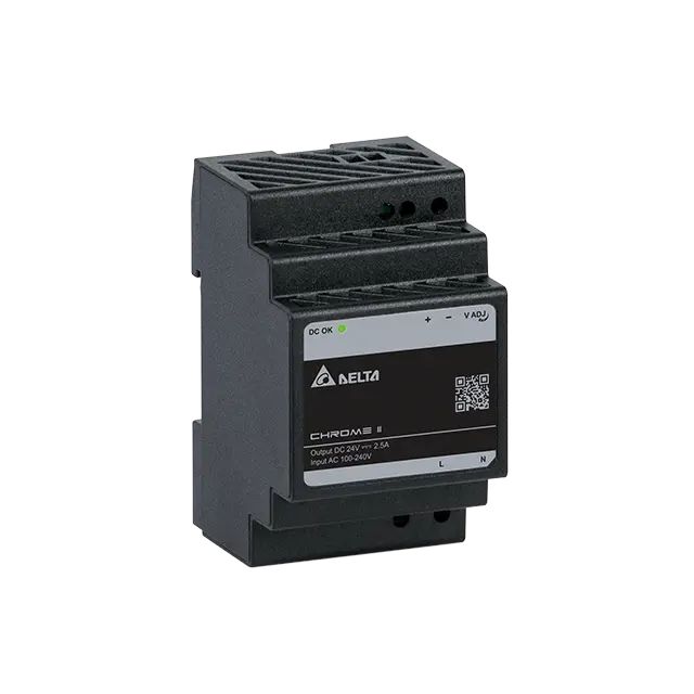 Delta Electronics CHROME II DIN Rail Power Supply, 85 → 264V ac ac Input, 24V dc dc Output, 2.5A Output, 60W
