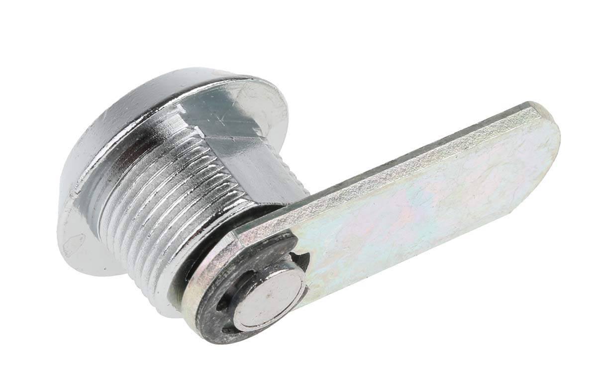 Euro-Locks a Lowe & Fletcher group Company Camlock, 9.5mm Panel-to-Tongue, 16.1 x 13.1mm Cutout, Coin/Screwdriver Unlock